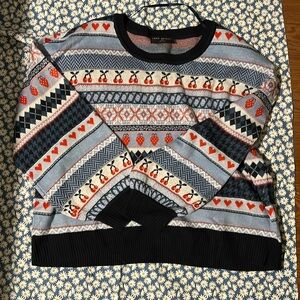 Adorable Lane Bryant Cherry Strawberry Heart Sweater size 18/20